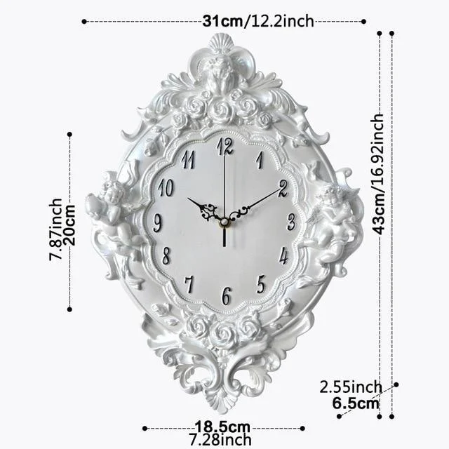 Antique Quartz Angel Wall Clock -  - #tag1#