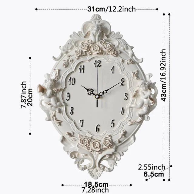 Antique Quartz Angel Wall Clock -  - #tag1#