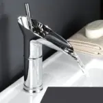 Antique Waterfall Bathroom Sink Faucet tag1