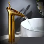 Antique Waterfall Bathroom Sink Faucet tag1