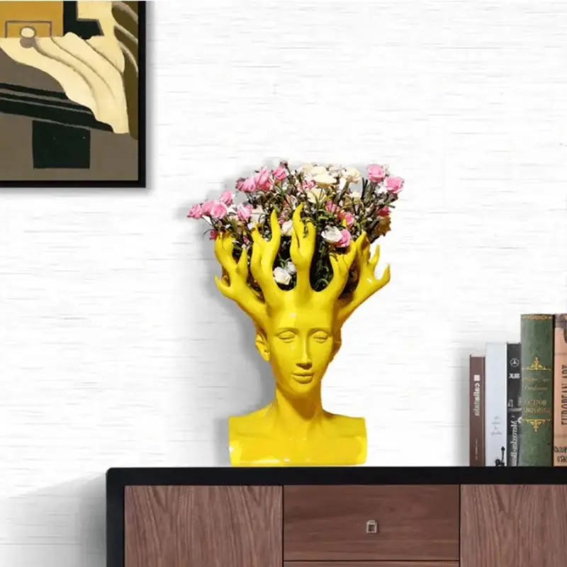 Antra Head Flower Vase