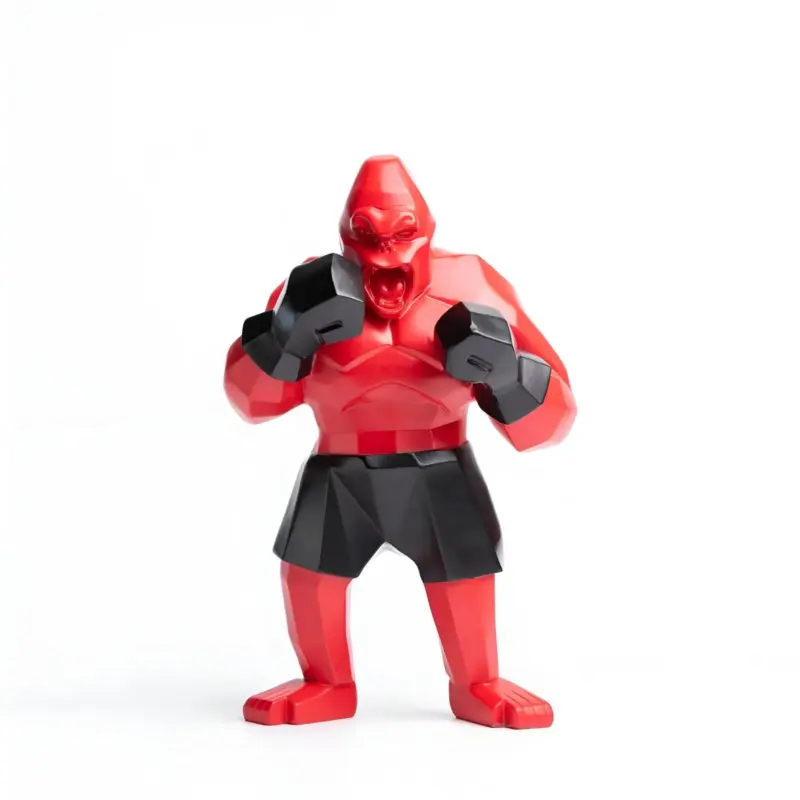 ApePunch Statue Boxing Ghost Gorilla Resin Decoration tag1