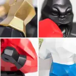 ApePunch Statue Boxing Ghost Gorilla Resin Decoration tag1