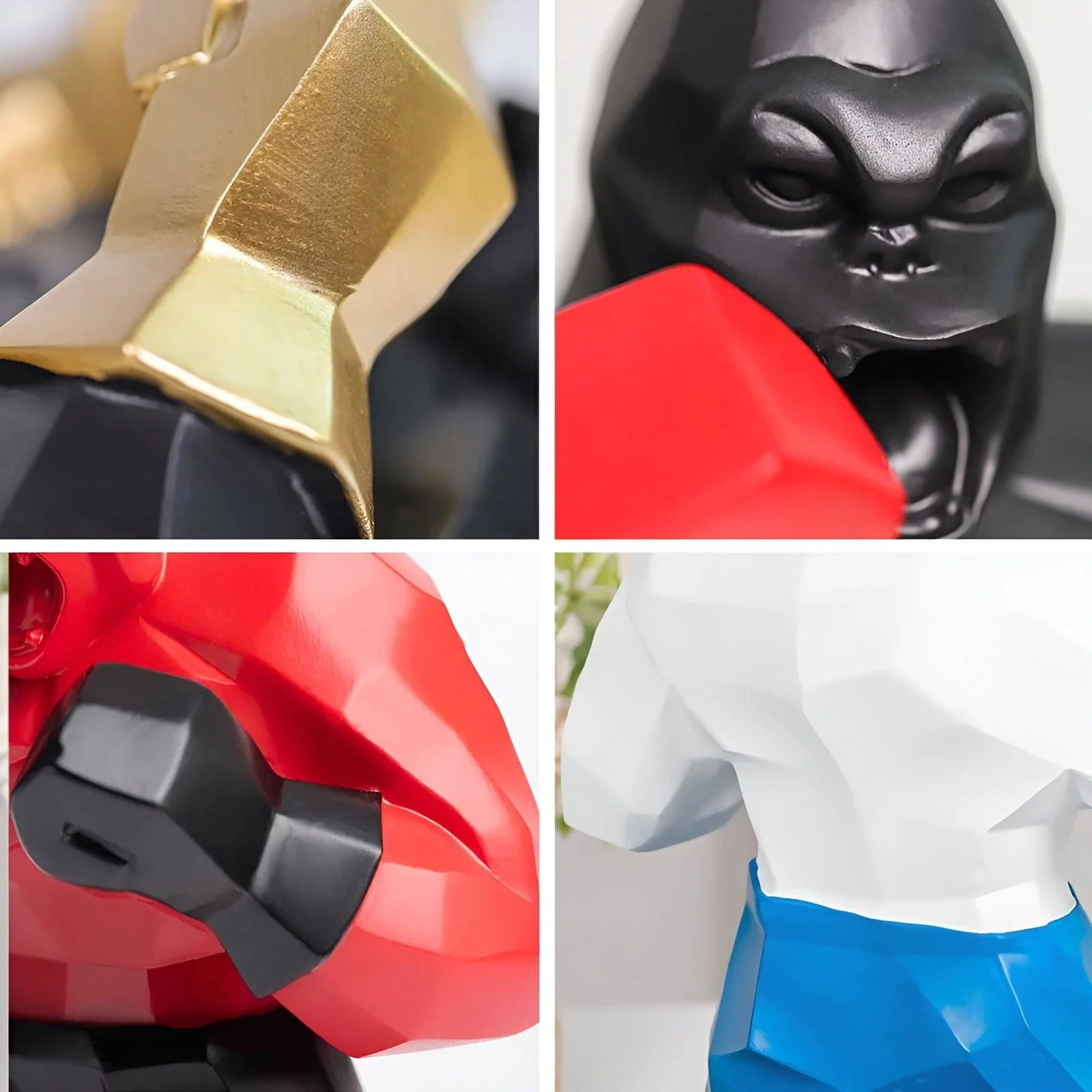 ApePunch Statue - Boxing Ghost Gorilla Resin Decoration -  - #tag1#