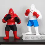 ApePunch Statue Boxing Ghost Gorilla Resin Decoration tag1