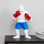 ApePunch Statue Boxing Ghost Gorilla Resin Decoration tag1