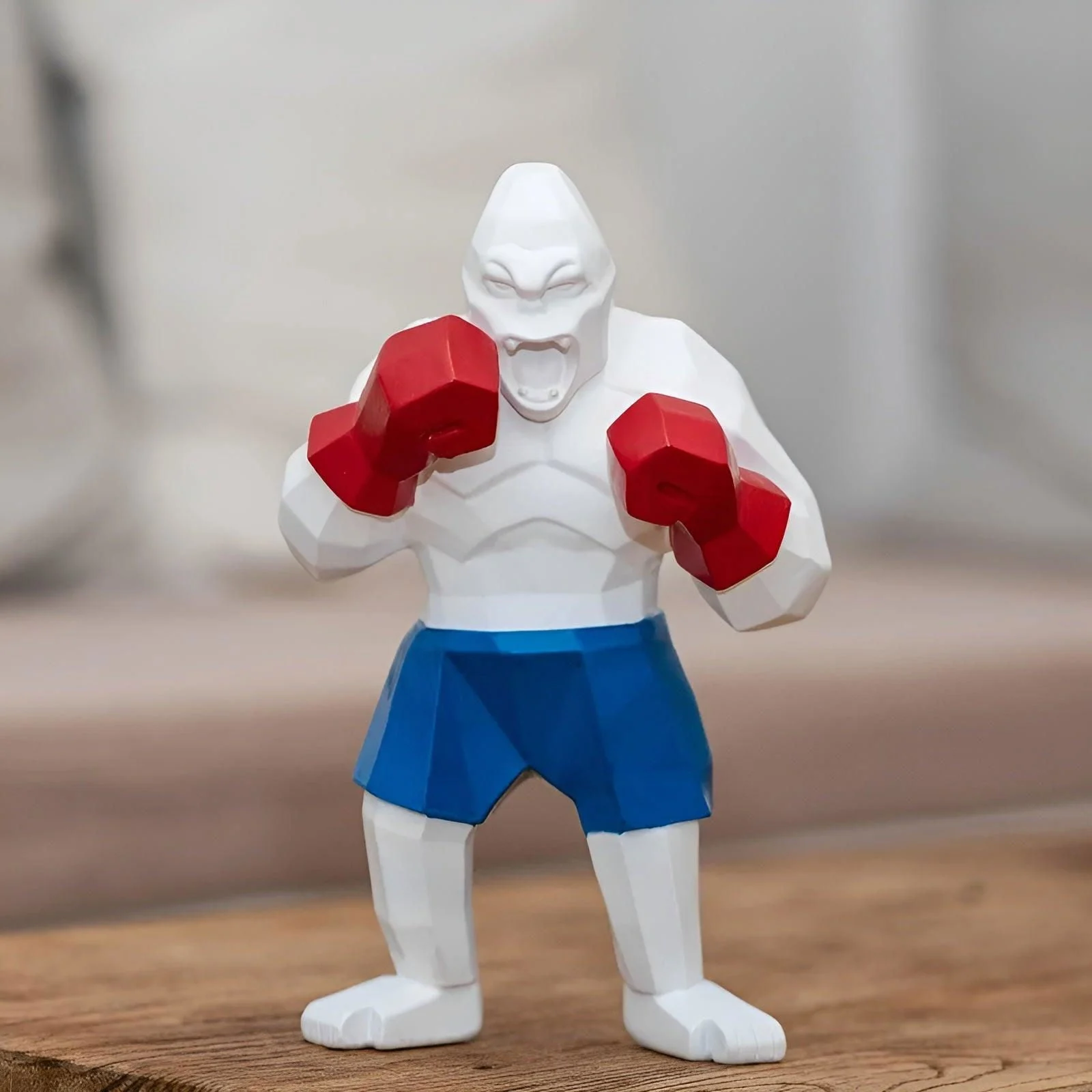 ApePunch Statue - Boxing Ghost Gorilla Resin Decoration -  - #tag1#