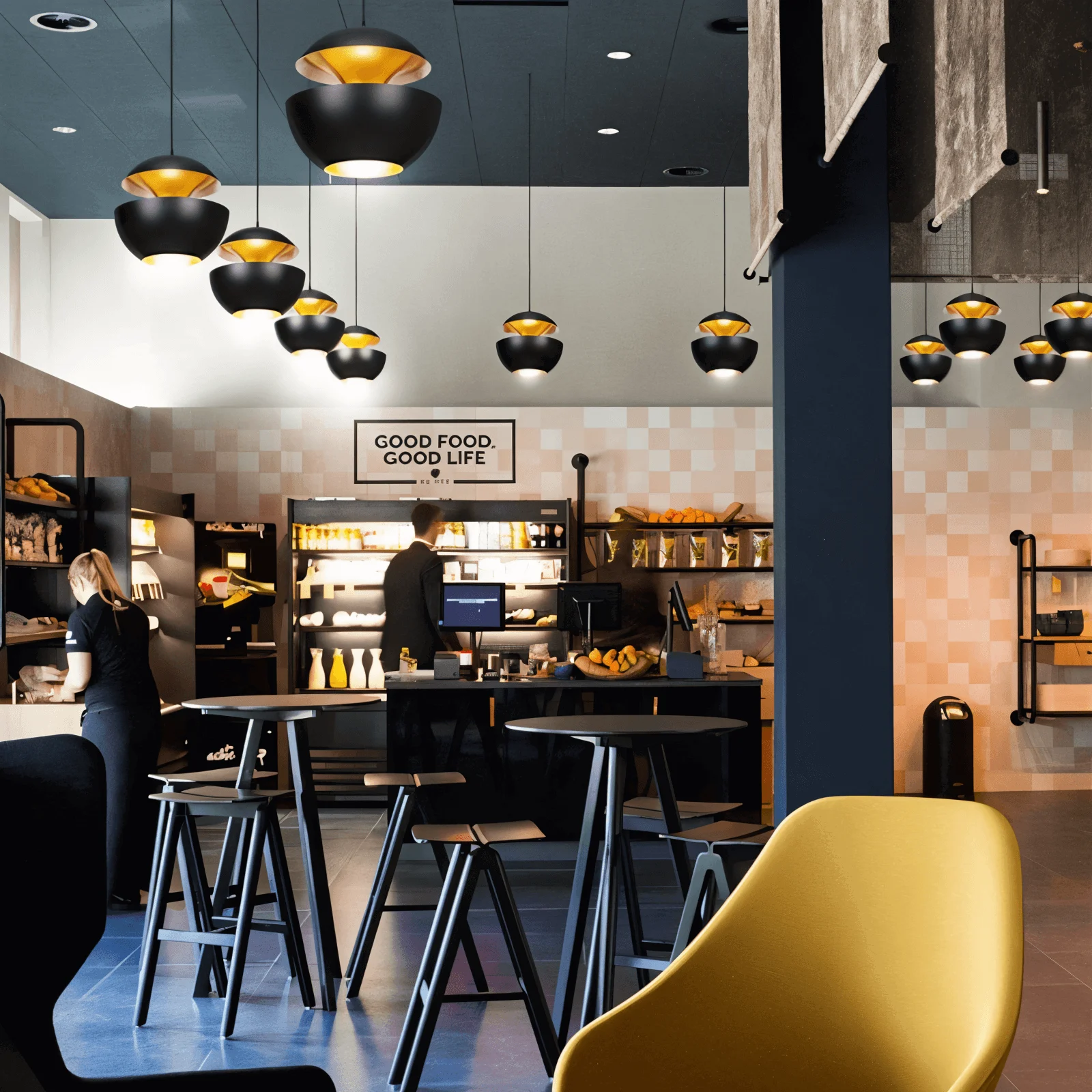 Apple Hanging Lamp - Black White Sun Pendant Light - Artistic E27 Hanging Light -  - #tag1#