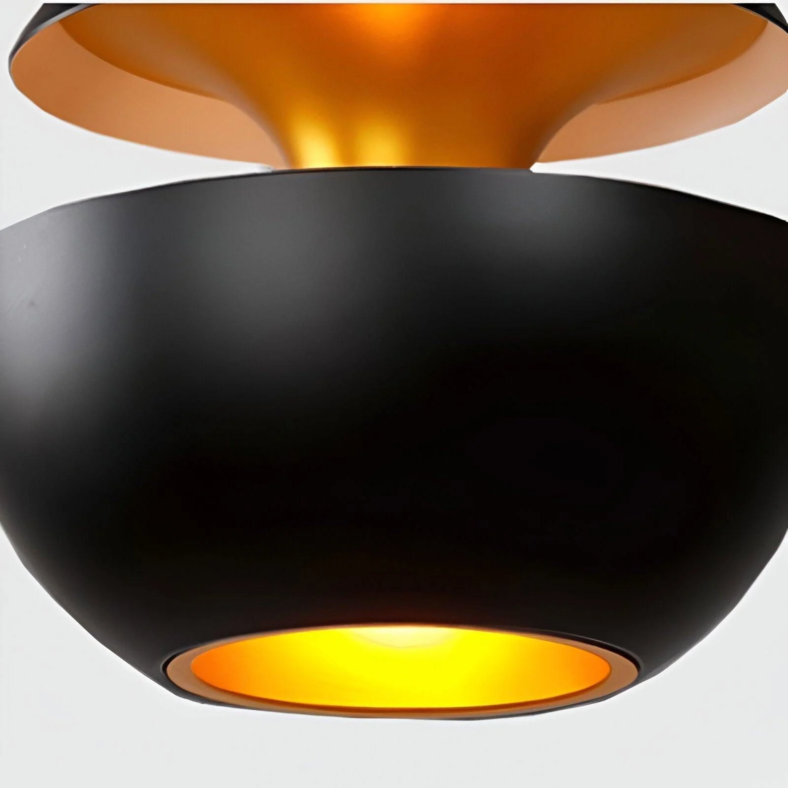 Apple Hanging Lamp - Black White Sun Pendant Light - Artistic E27 Hanging Light -  - #tag1#