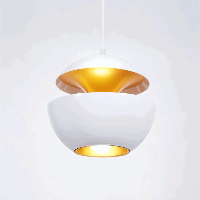 Apple Hanging Lamp Black White Sun Pendant Light Artistic E27 Hanging Light tag1