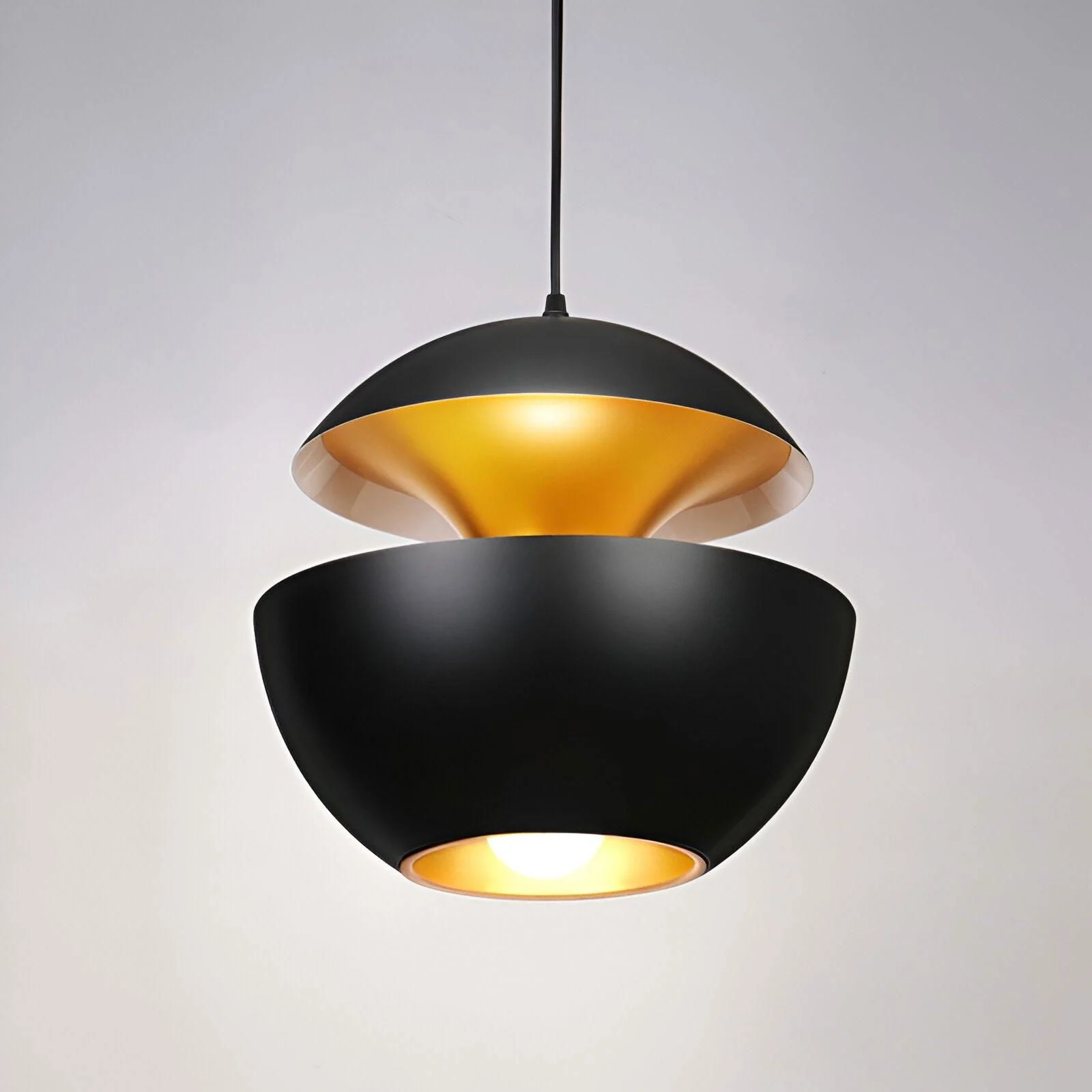 Apple Hanging Lamp - Black White Sun Pendant Light - Artistic E27 Hanging Light -  - #tag1#