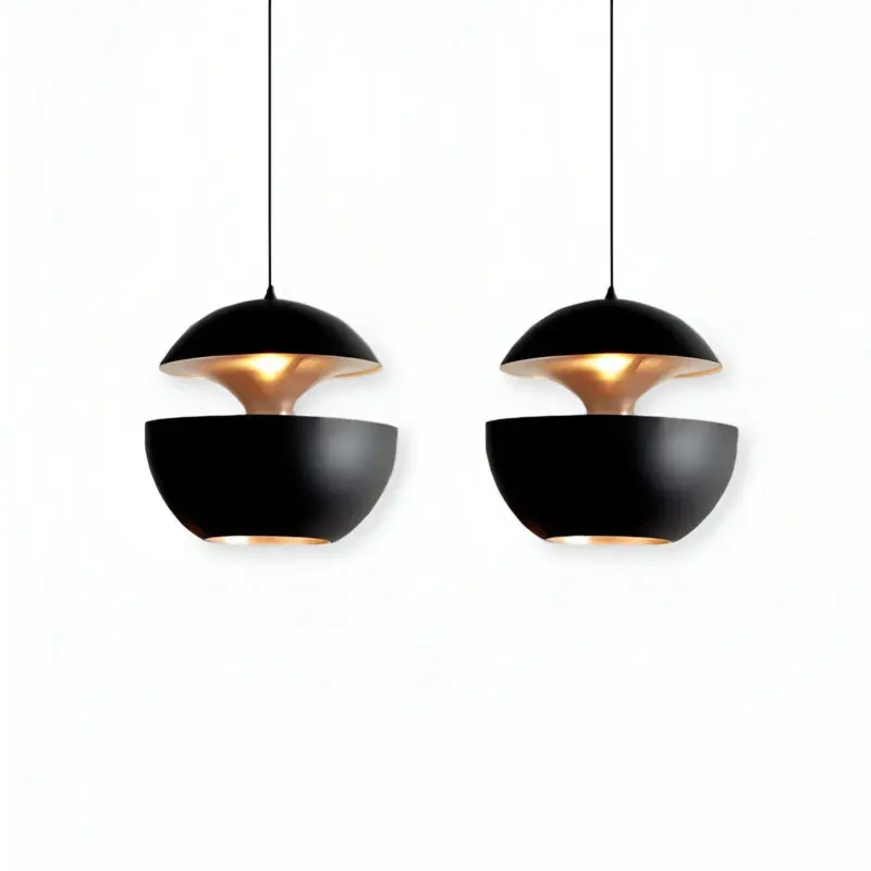 Apple Hanging Lamp Black White Sun Pendant Light Artistic E27 Hanging Light tag1