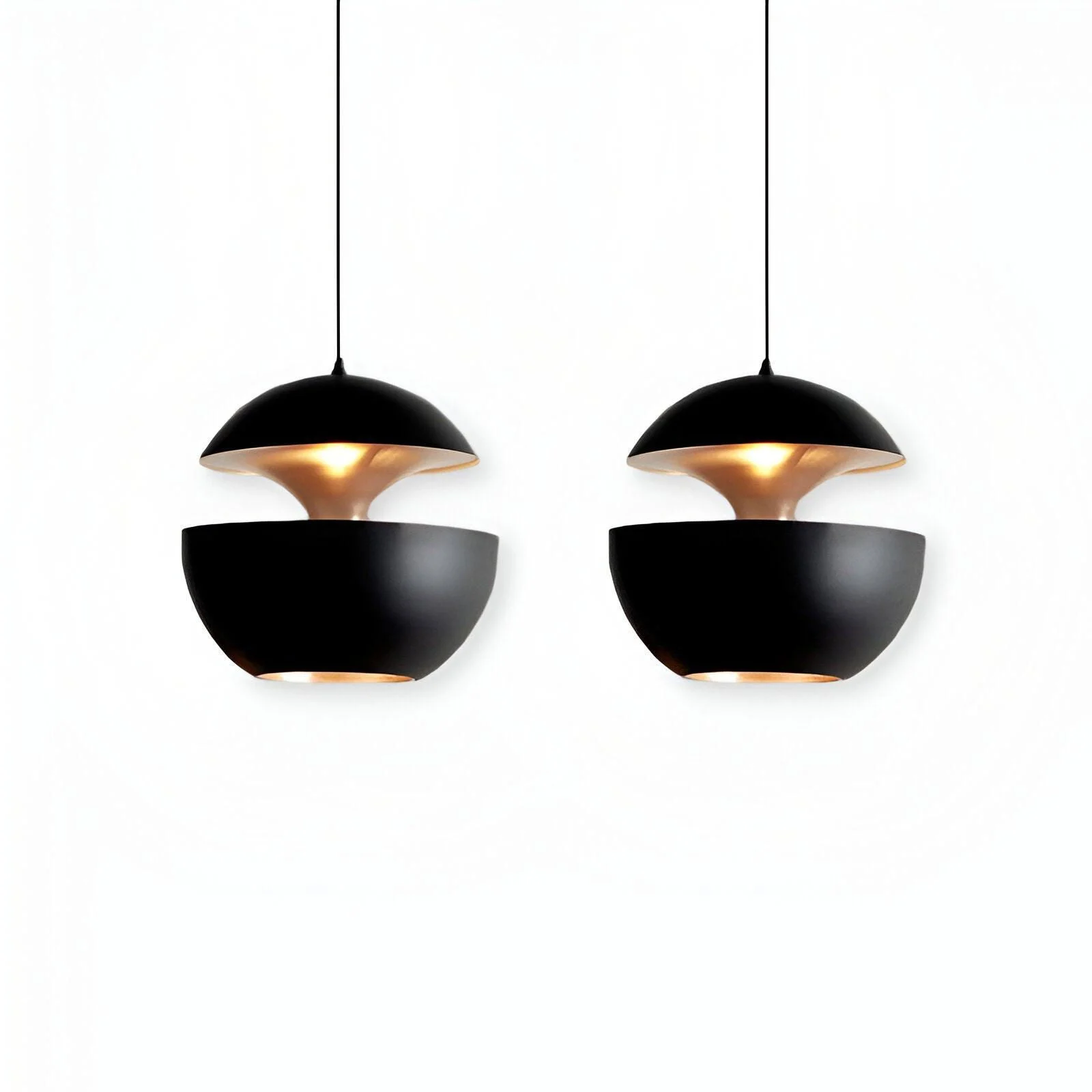 Apple Hanging Lamp - Black White Sun Pendant Light - Artistic E27 Hanging Light -  - #tag1#