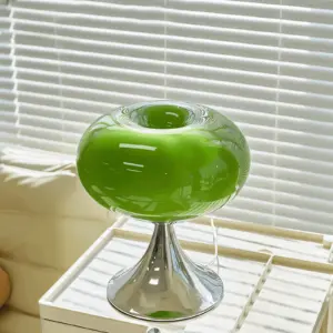 Apple LED Lamp - Curvy Glass Table Lamp