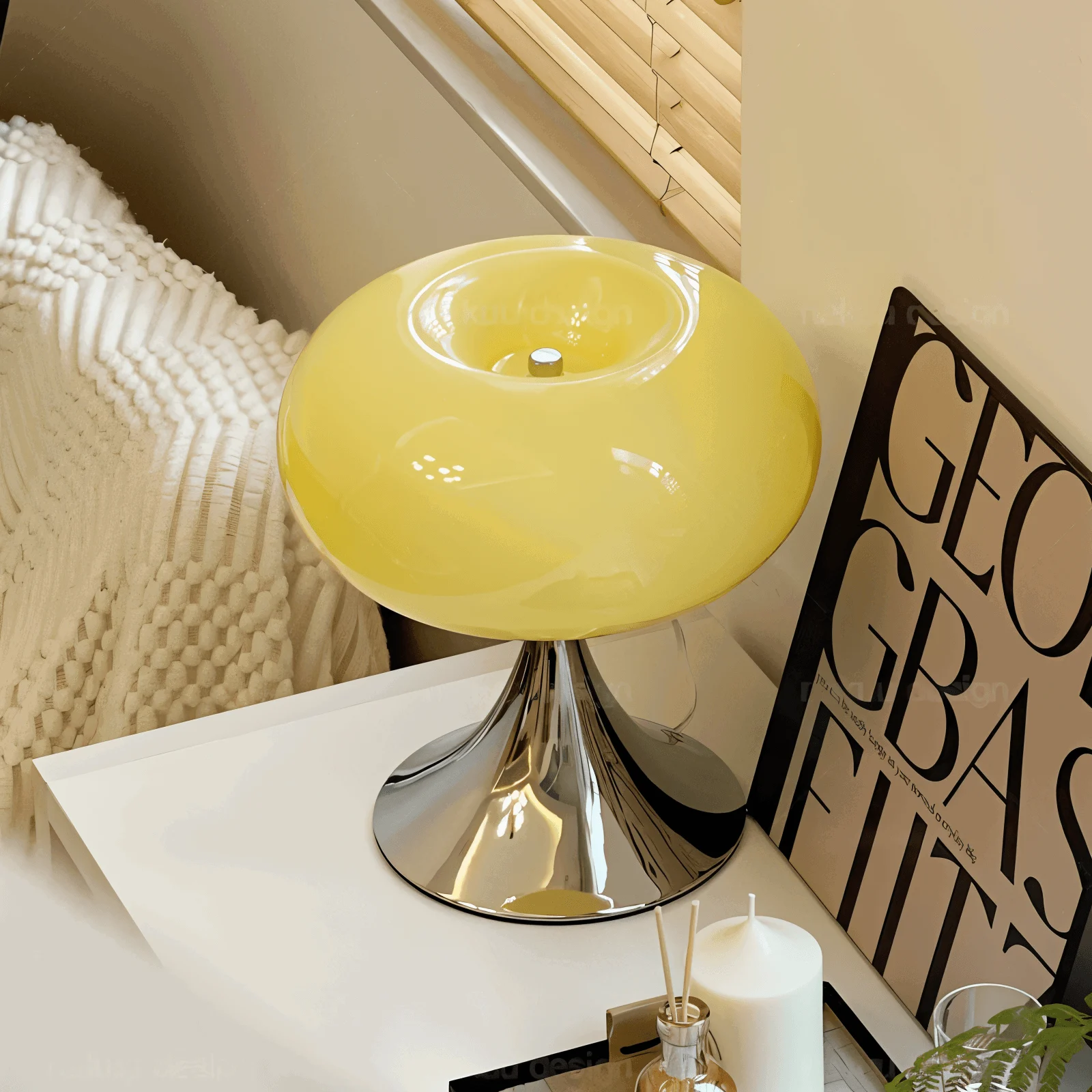 Apple LED Lamp - Curvy Glass Table Lamp -  - #tag1#