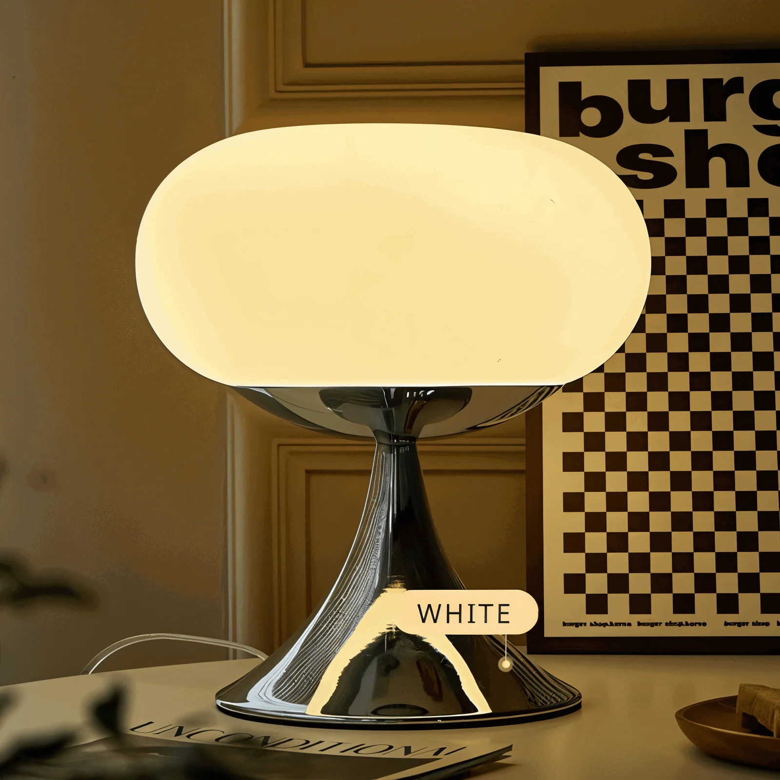 Apple LED Lamp - Curvy Glass Table Lamp -  - #tag1#