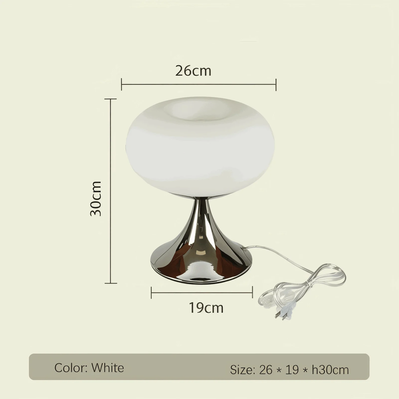 Apple LED Lamp - Curvy Glass Table Lamp -  - #tag1#