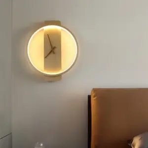 Luxury Wall Lamp with Clock