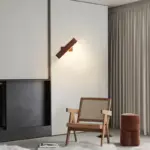 Aqsa Minimalist LED Wall Lamp Black Gold Brown Bedroom Metal tag1