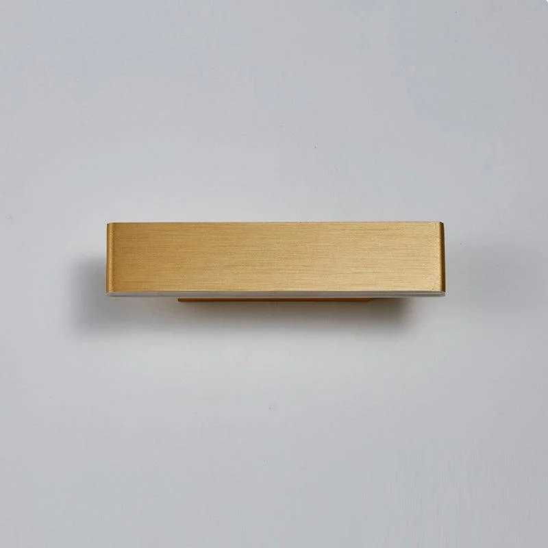 Aqsa Minimalist LED Wall Lamp - Black/Gold/Brown, Bedroom, Metal -  - #tag1#