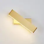 Aqsa Minimalist LED Wall Lamp Black Gold Brown Bedroom Metal tag1