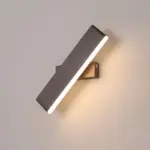 Aqsa Minimalist LED Wall Lamp Black Gold Brown Bedroom Metal tag1