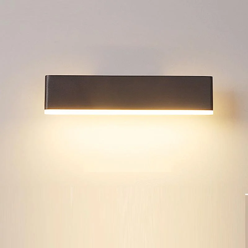Aqsa Minimalist LED Wall Lamp - Black/Gold/Brown, Bedroom, Metal -  - #tag1#