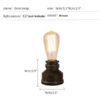 AquaCraft Industrial water pipe lamp tag1