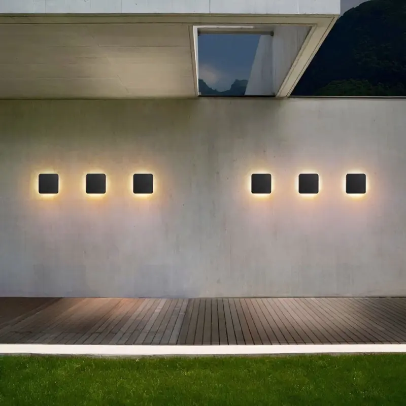 AquaGlow Elegant waterproof LED wall light made of aluminum tag1