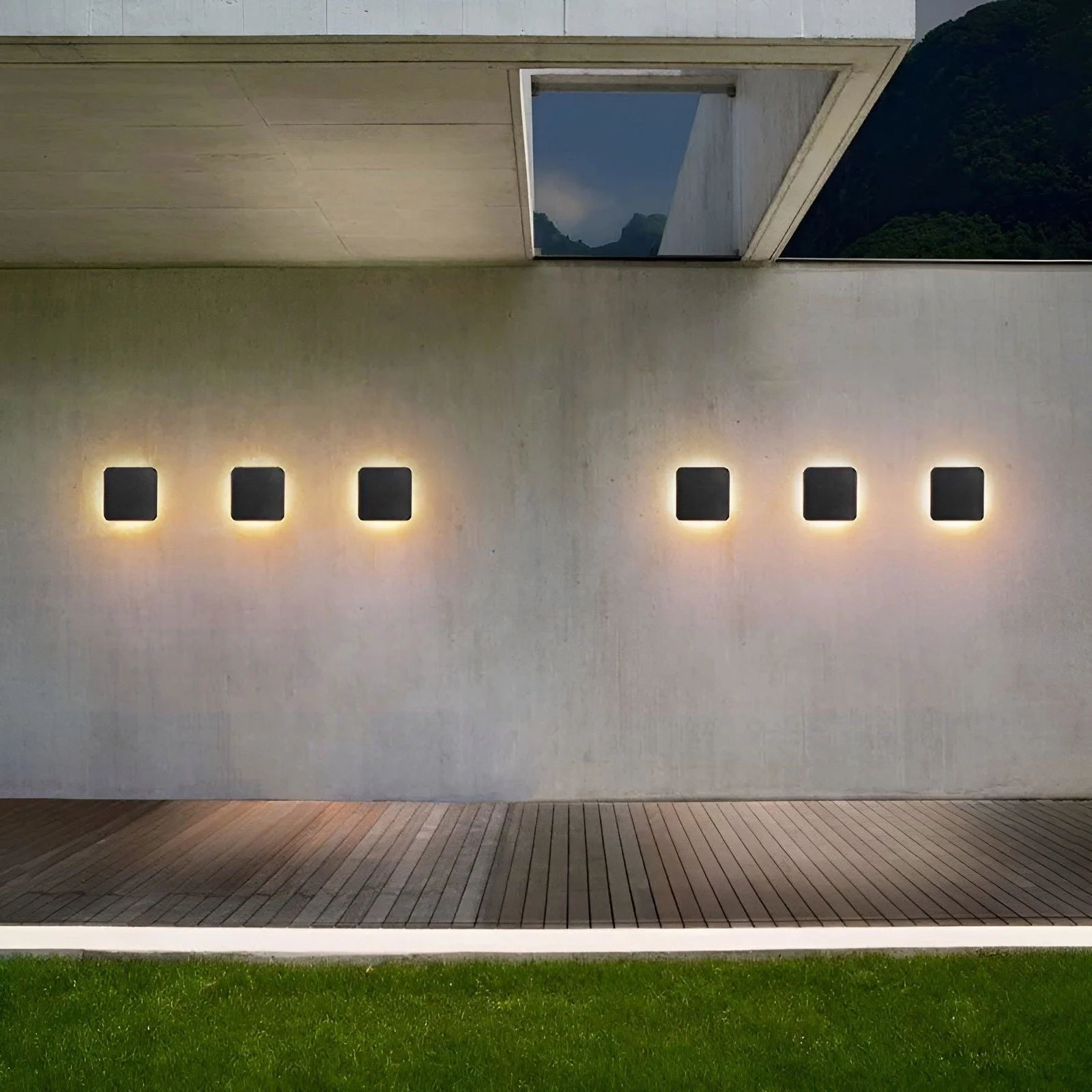 AquaGlow - Elegant waterproof LED wall light made of aluminum -  - #tag1#