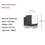 AquaGuard Waterproof LED Outdoor Light tag1