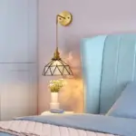 Aquarius Modern wall lamp made of water ripple glass in irregular dome shape tag1