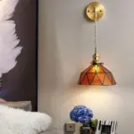 Aquarius Modern wall lamp made of water ripple glass in irregular dome shape tag1