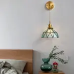 Aquarius Modern wall lamp made of water ripple glass in irregular dome shape tag1
