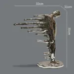 Aquatic Man Sculpture Decorative Figurine 35 cm tag1