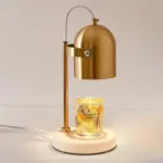 Arabic Gold Top with Marble Base Luxury Candle Warmer