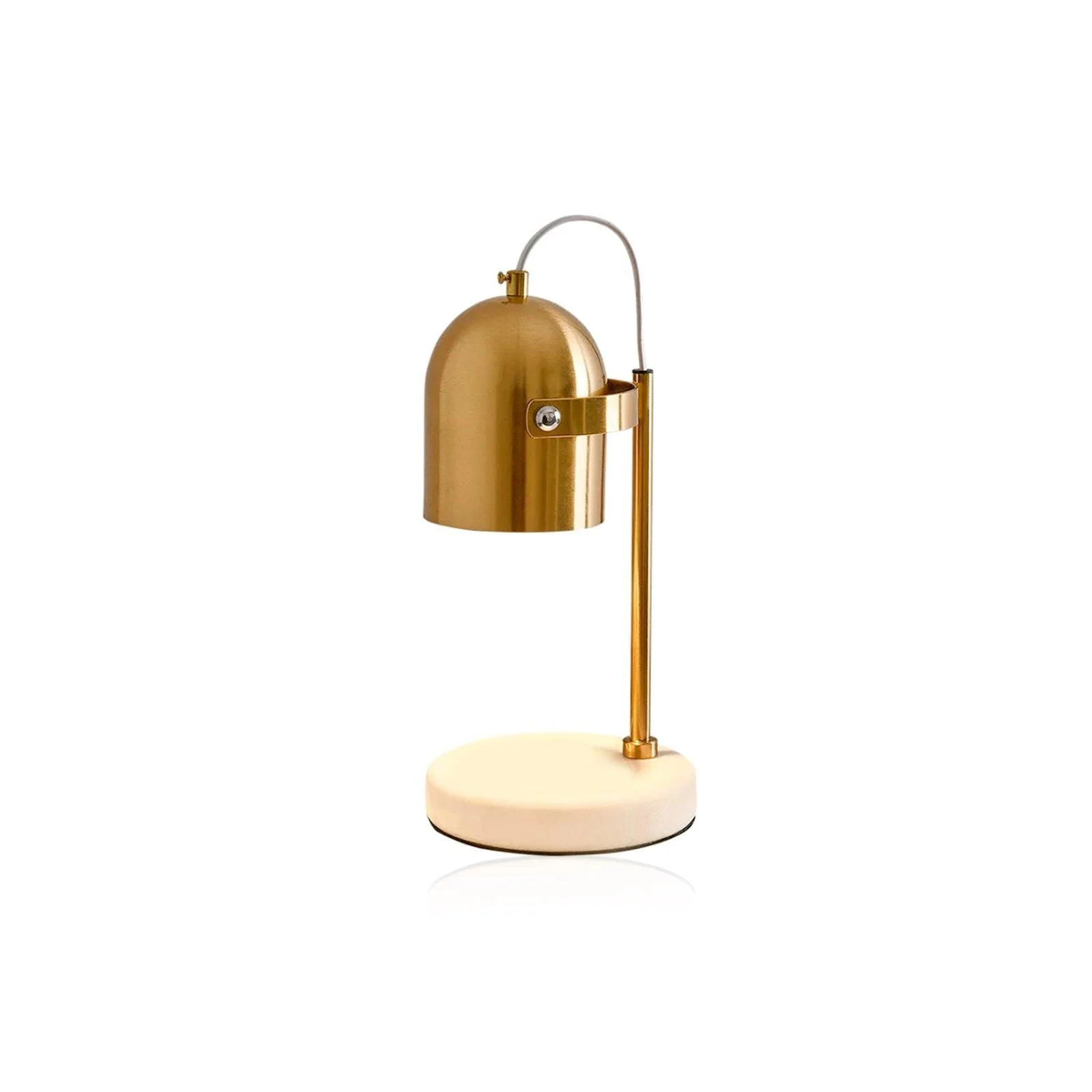 Arabic Gold Top with Marble Base Luxury Candle Warmer -