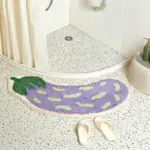 Arc Shaped Non Slip Fruity Bathroom Mats tag1 4138093