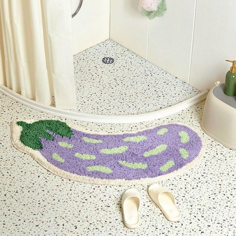 Arc-Shaped Non Slip Fruity Bathroom Mats -  - #tag1#