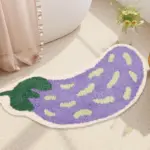 Arc Shaped Non Slip Fruity Bathroom Mats tag1