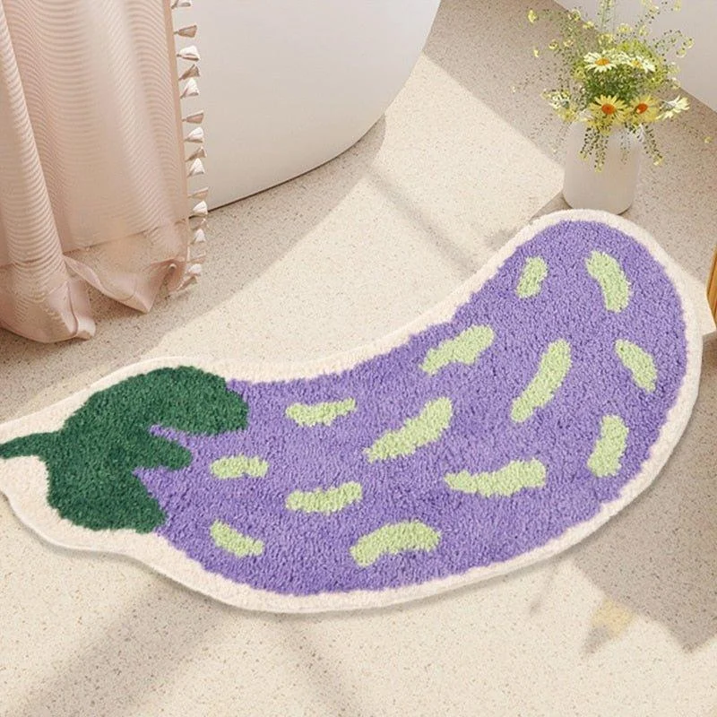 Arc-Shaped Non Slip Fruity Bathroom Mats -  - #tag1#