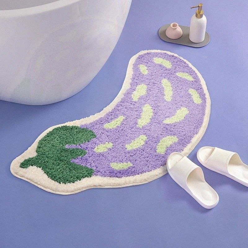 Arc-Shaped Non Slip Fruity Bathroom Mats -  - #tag1#