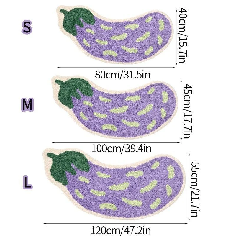 Arc-Shaped Non Slip Fruity Bathroom Mats -  - #tag1#