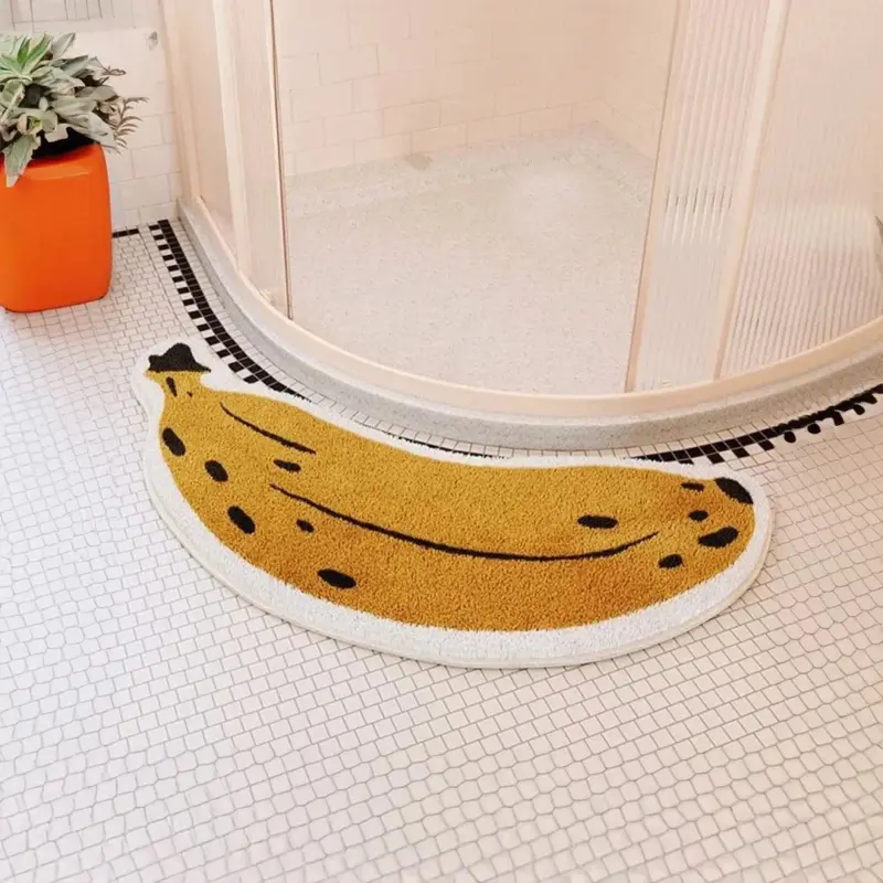 Arc Shaped Non Slip Fruity Bathroom Mats tag1 4138138