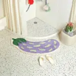 Arc Shaped Non Slip Fruity Bathroom Mats tag1