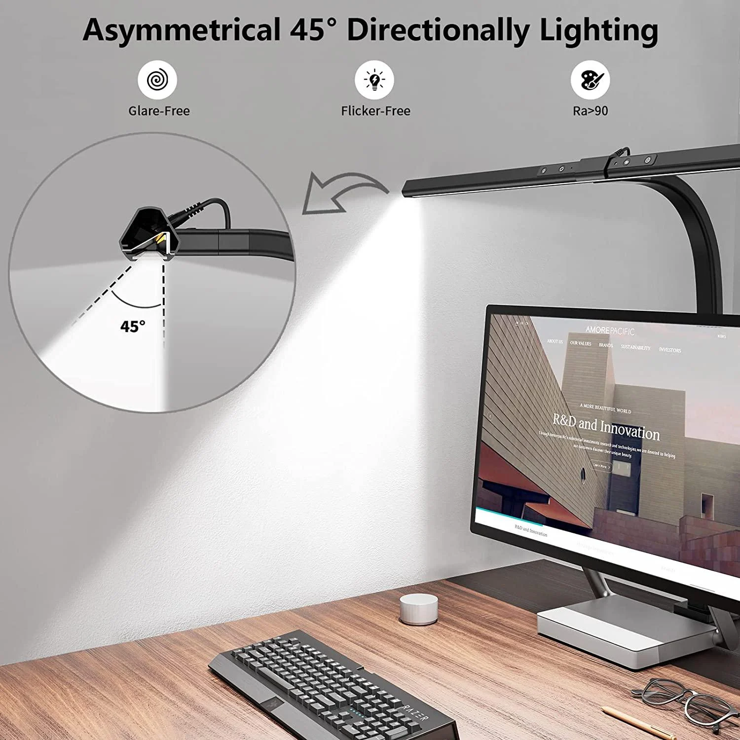 Architect Clamp Desk Lamp with Modern LED Lighting -  - #tag1#