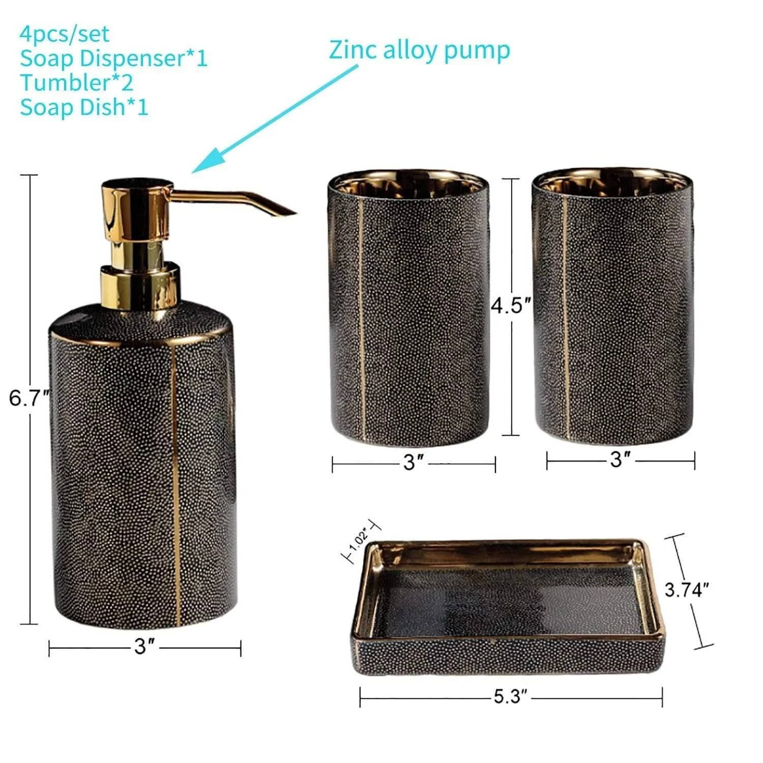 Armani Bathroom Accessories Set -  - #tag1#