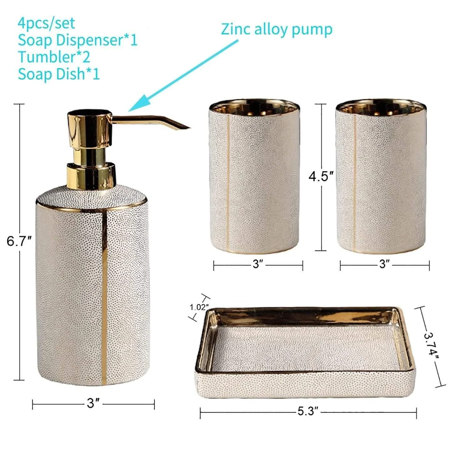 Armani Bathroom Accessories Set -  - #tag1#