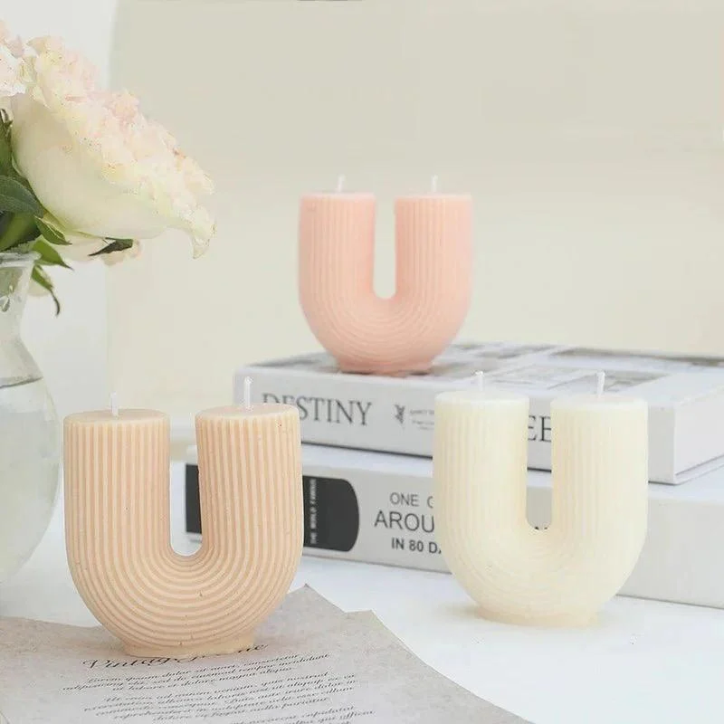 Aromatherapy Scented U-Shaped Candle -  - #tag1#
