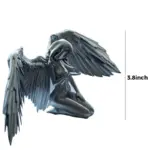 Art Angel Female Woman Wings Kneeling Cloak Hat tag1
